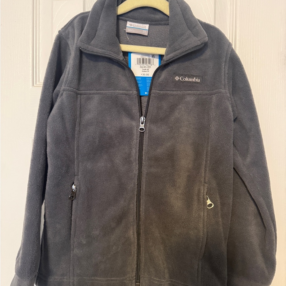 Columbia Charcoal Fleece Jacket Kids XS